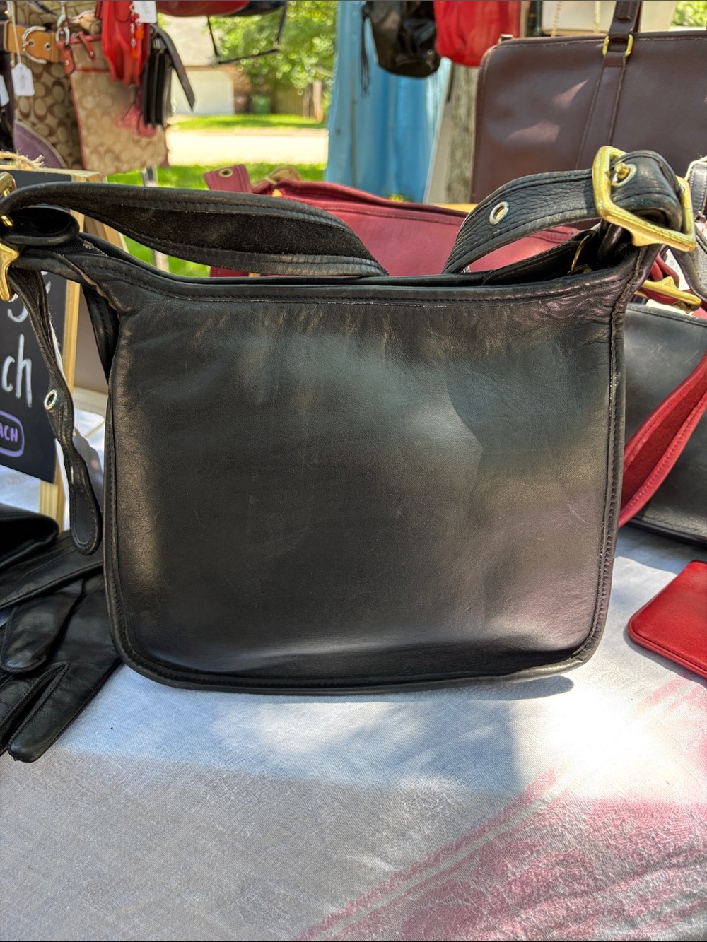 Vintage Coach Legacy Zip, Black